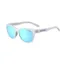 Tifosi Swank Single Lens Sunglasses Satin Clear/Clarion Blue Polarized