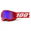 100 Percent Accuri 2 Youth Goggles Neon/Red - Mirror Red/Blue Lens