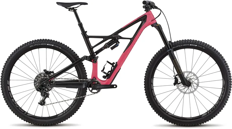 black and pink specialized bike