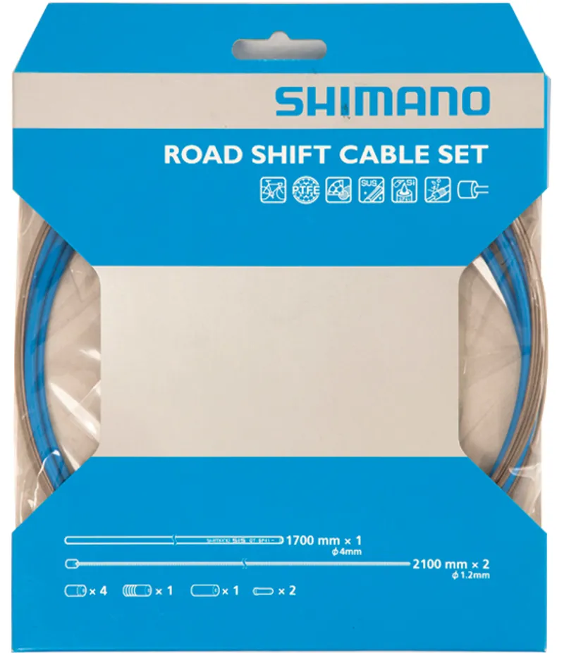 Shimano Road Gear Cable Set with PTFE Coated Inner Wire-3