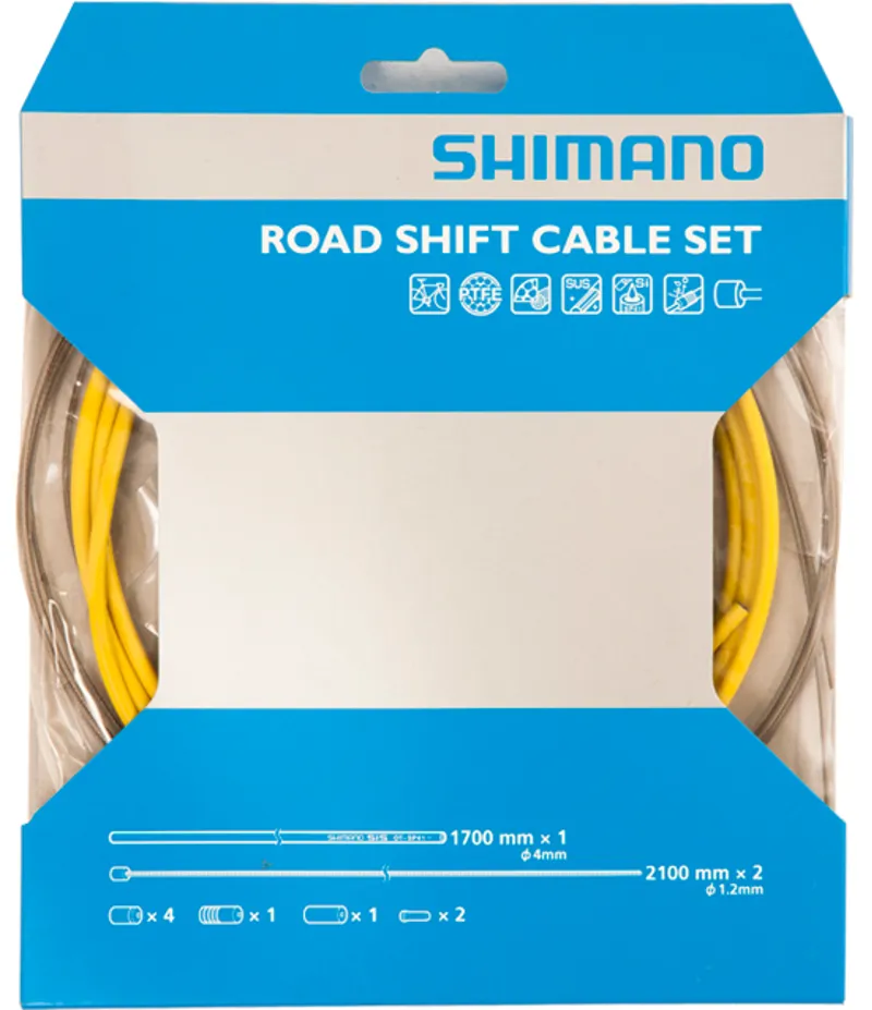 Shimano Road Gear Cable Set with PTFE Coated Inner Wire-4