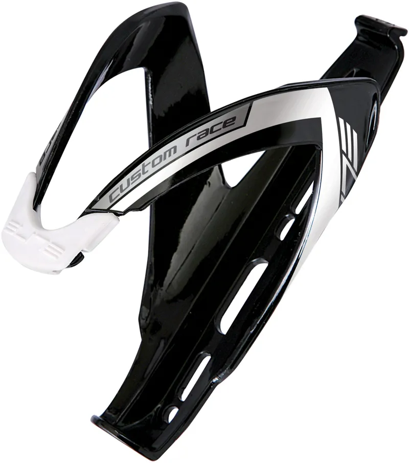 Elite Custom Race Bottle Cage Black/White