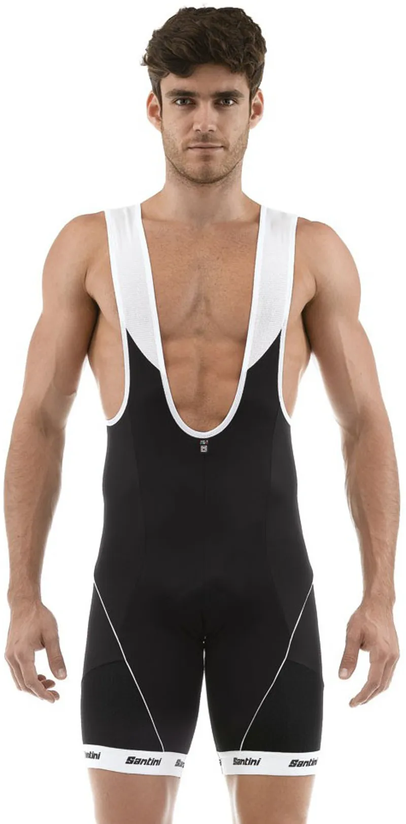 Santini Tempo Max Padded Bib Shorts Black