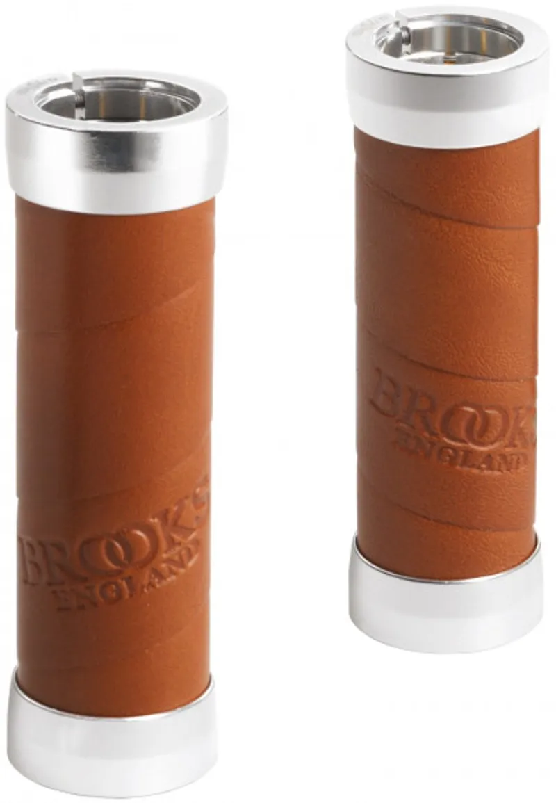 Brooks Slender Leather Standard Grips Honey-1