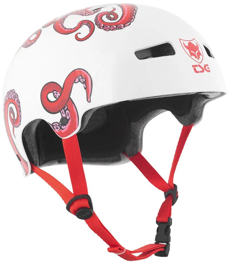 TSG Kraken Solid Colour BMX Helmet White/Kraken