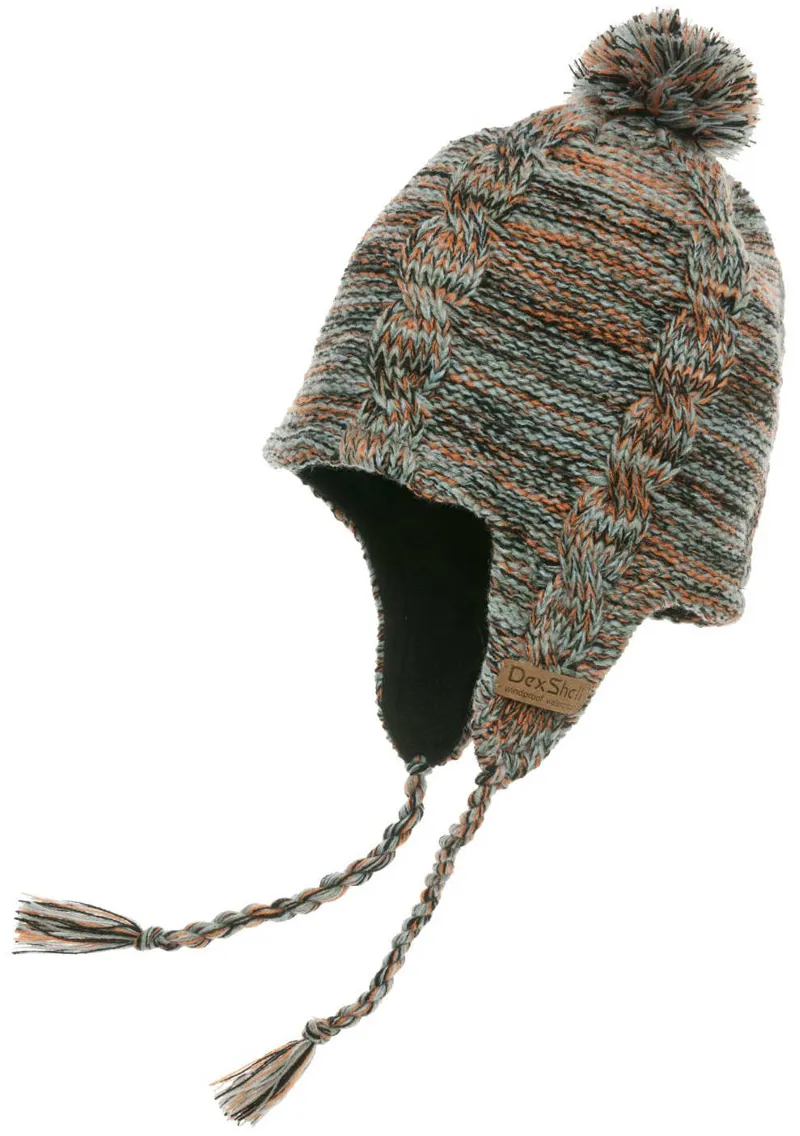 DexShell Earflap Heather Beanie Maroon