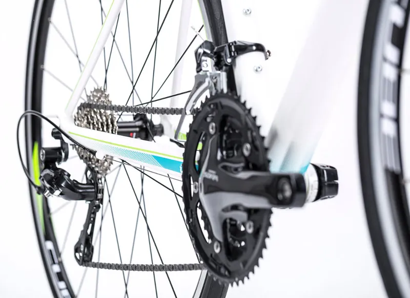 Cube Axial Womens Racing Road Bike 2015 White/Blue/Green-2