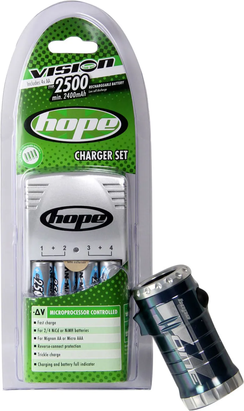 Hope Vision 1 LED Front Light with Battery/Charger Gold-6