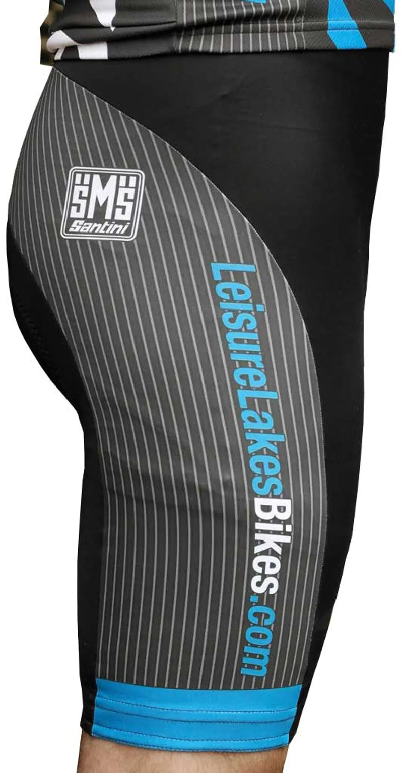 Santini Leisure Lakes Bikes Team Bib Shorts Black-2