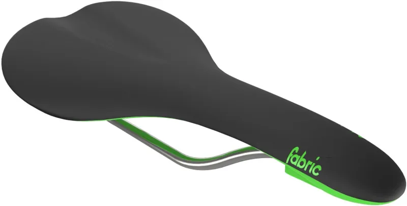 Fabric Scoop Flat Elite Saddle Black/Green-1