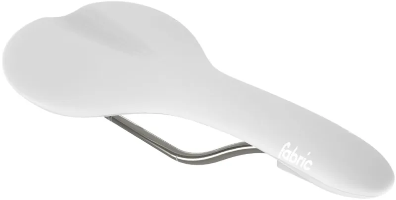 Fabric Scoop Flat Race Saddle White