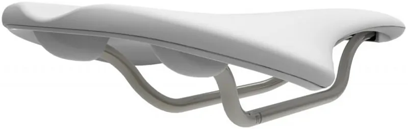 Fabric Scoop Flat Race Saddle White-4