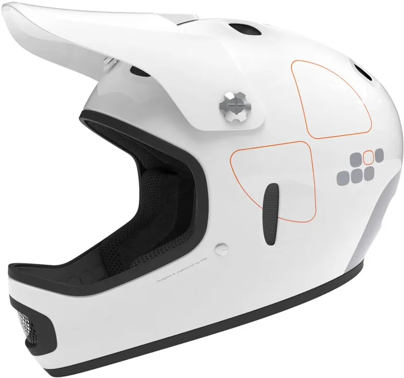 POC Cortex Flow Full Face Helmet Hydrogen White
