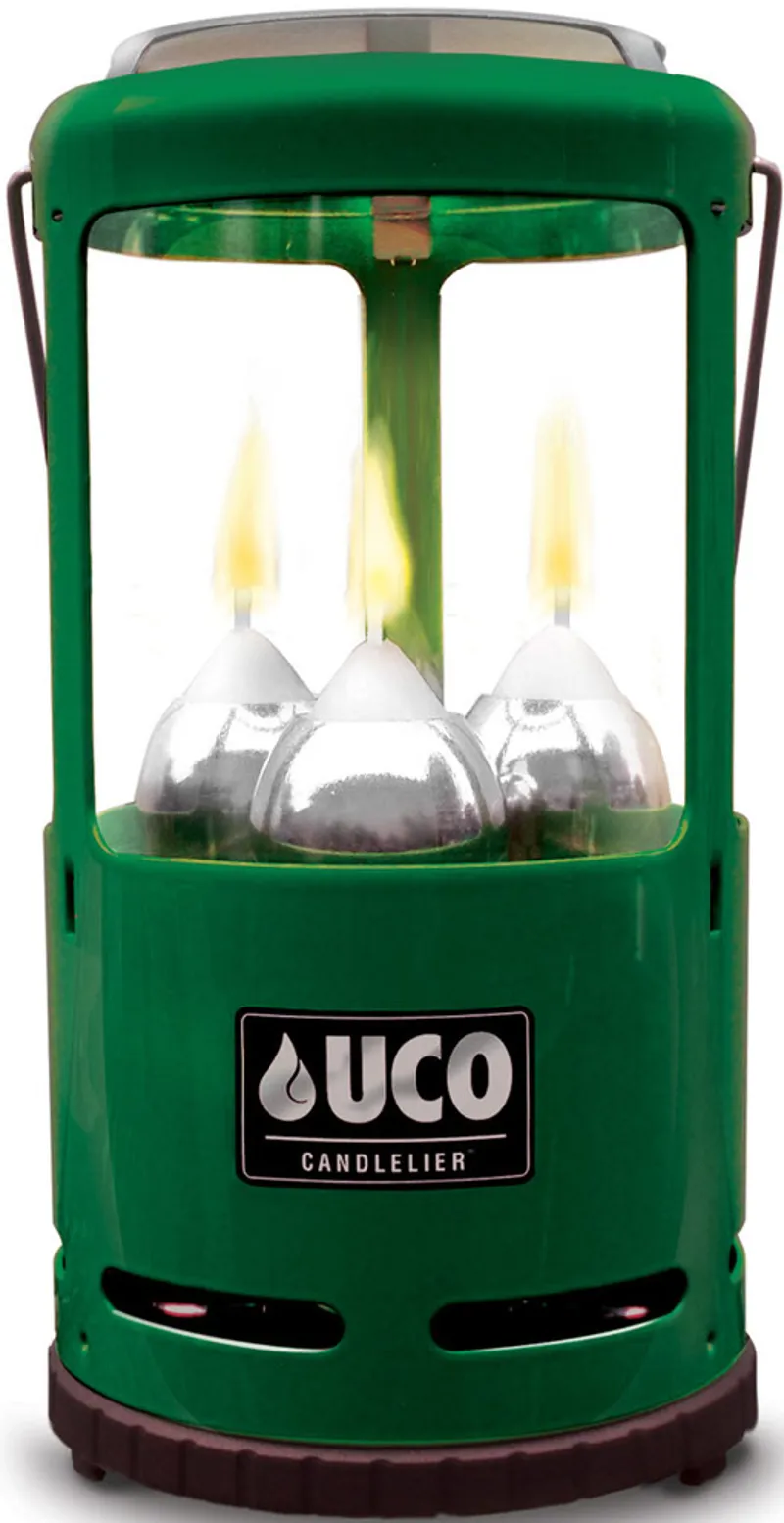 UCO 9 Hour 3 Candle Candleier Lantern Green