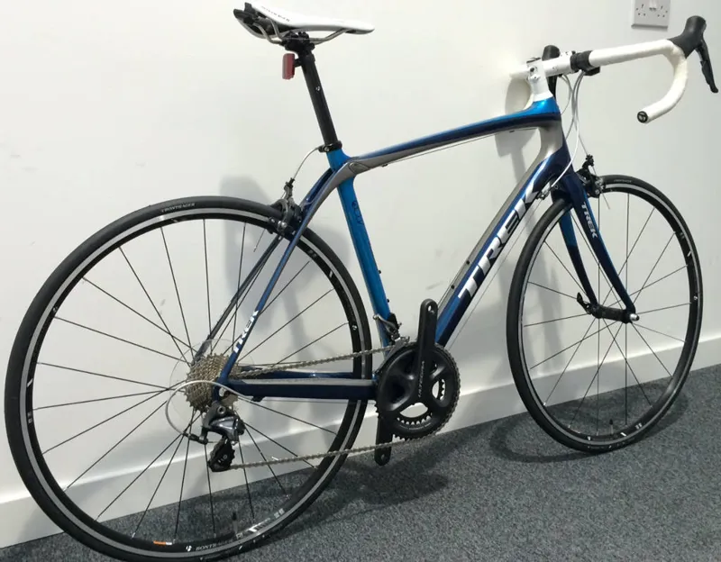 Trek Project One Domane 4 Ultegra Racing Road Bike 2014 Blue/Silver-3