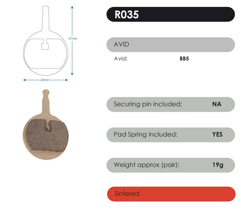 RWD Red Sintered Brake Pads-8
