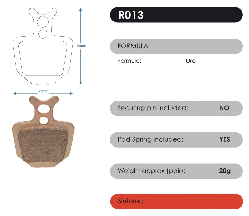 RWD Red Sintered Brake Pads-10