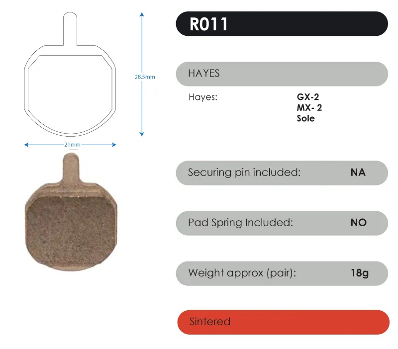 RWD Red Sintered Brake Pads-7