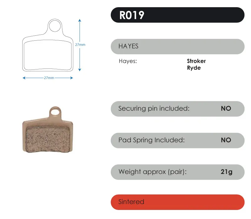 RWD Red Sintered Brake Pads-1