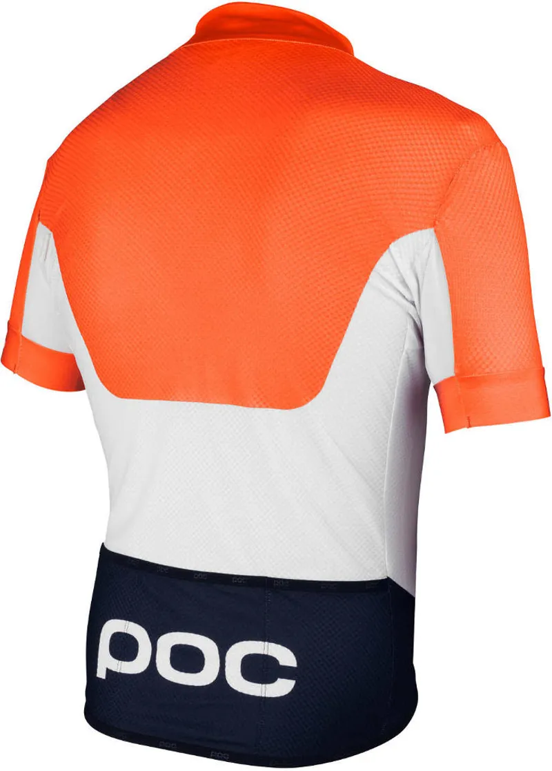 POC Essential AVIP Printed Light SS Jersey Blue/White/Orange-1