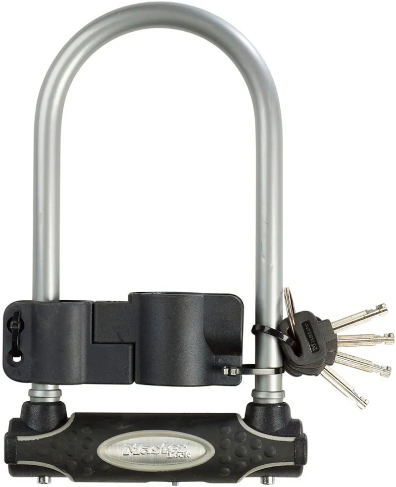Master Lock Street Fortum Gold Sold Secure D Lock 210x110mm Red-3
