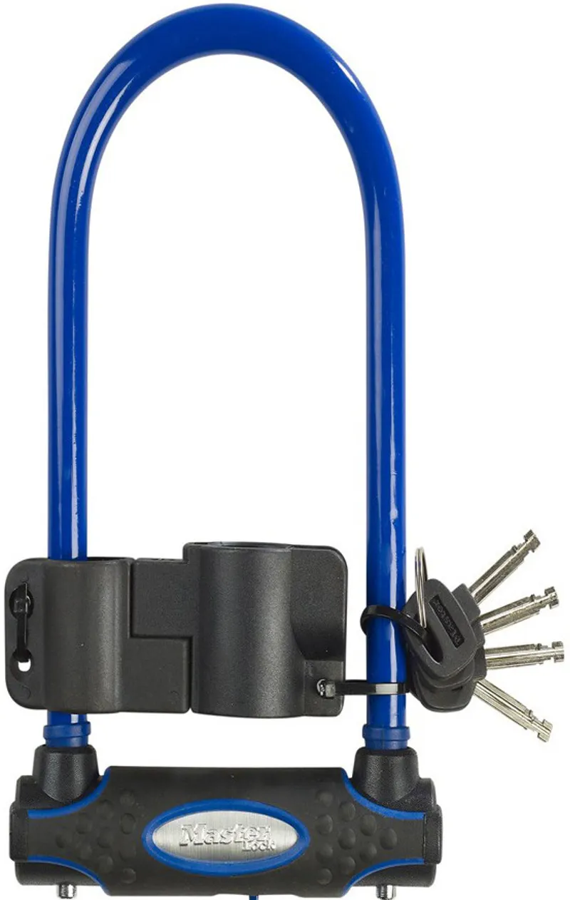 Master Lock Street Fortum Gold Sold Secure D Lock 210x110mm Red-4