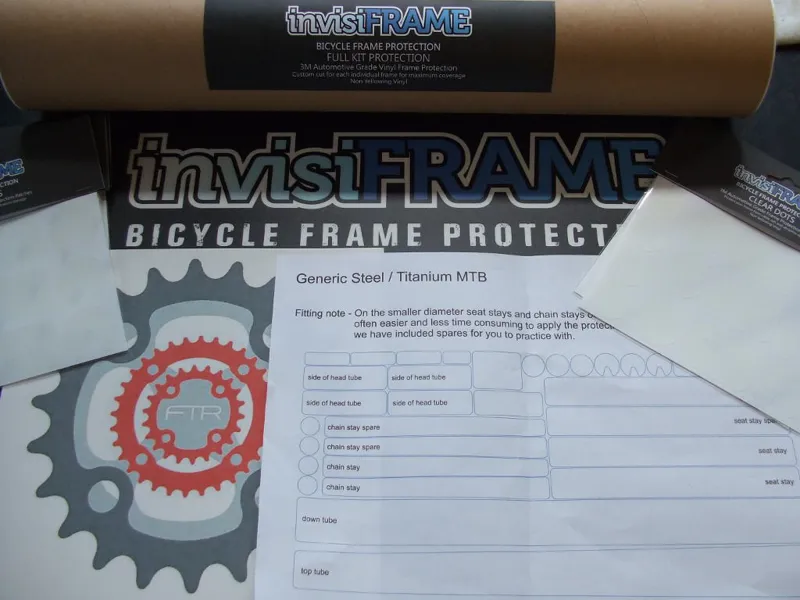 Invisiframe Generic HardTail Steel/Titanium Frame Protection Kit Gloss