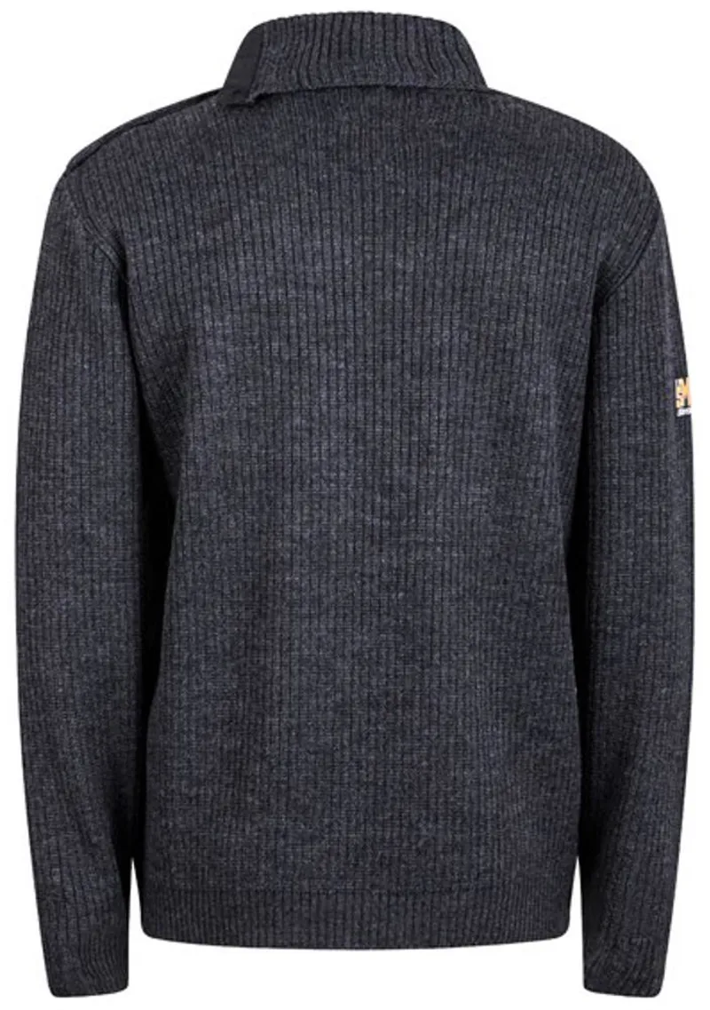 Santini Eroica Ribbed Wool Sweater Grey-2