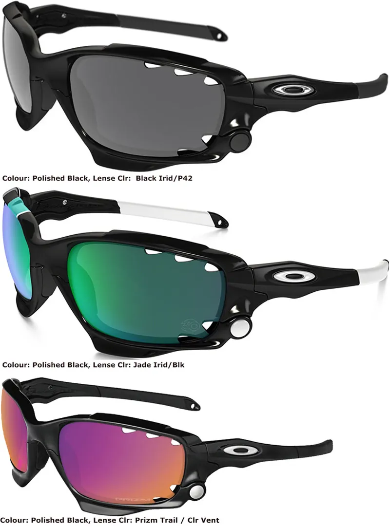 Oakley Racing Jacket Sunglasses Polished Black