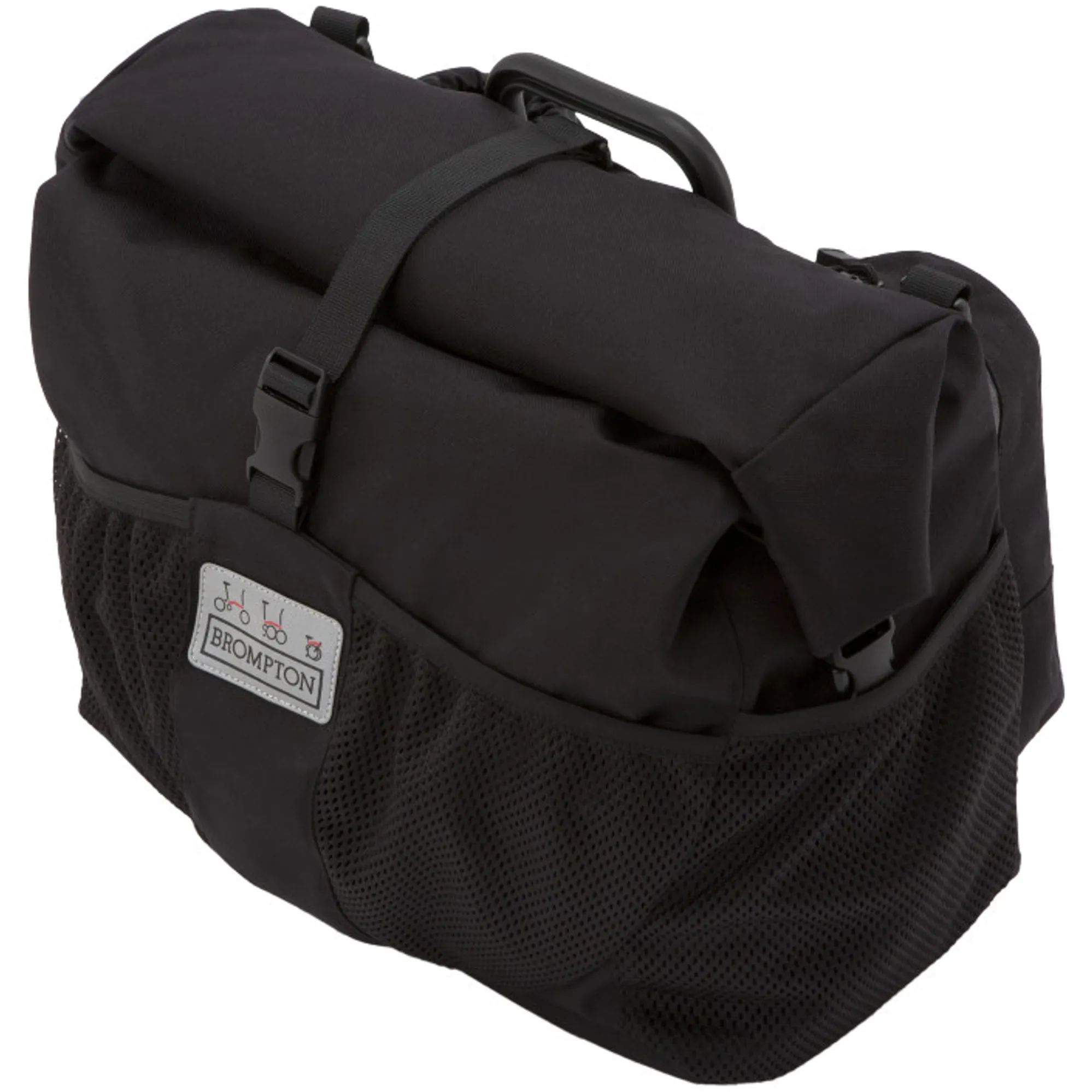 Brompton T Bag with Frame Strap and Rain Cover Black