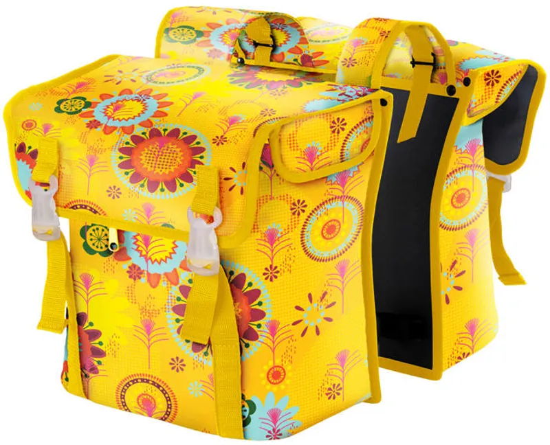 BoBike BoBag Rear Childseat Compatible Pannier Bags - Pretty Peony-3