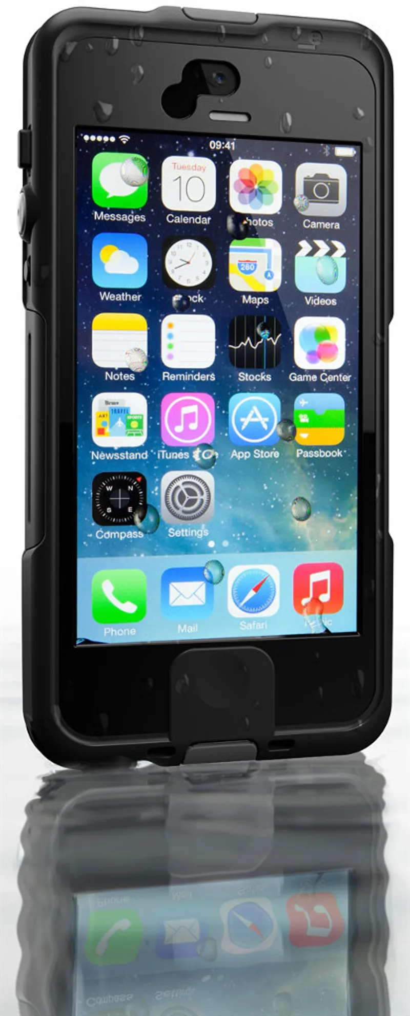 Lifedge iPhone 5/5S Waterproof Case Black/White-1