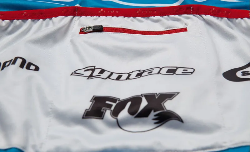 Cube Teamline LS Jersey White/Blue/Red-2