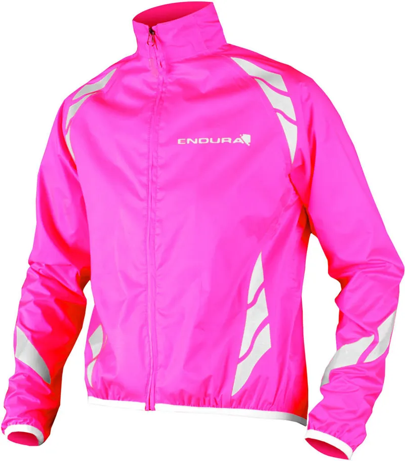 Endura Luminite Kids Waterproof Jacket Hi Vis Pink