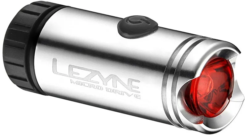 Lezyne Micro Drive LED Rear Bike Light Silver