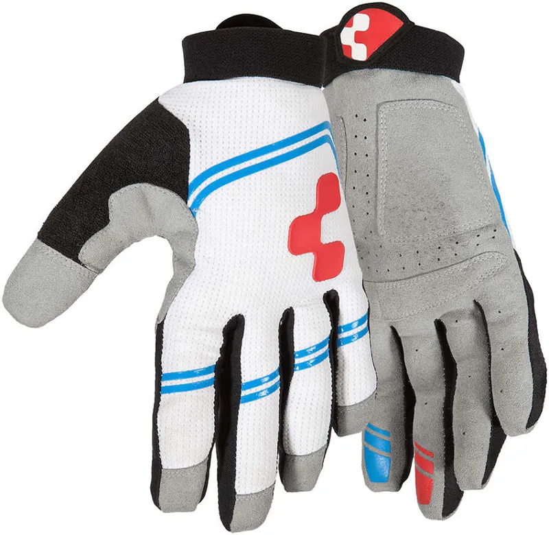 Cube Race Teamline Gloves White/Blue