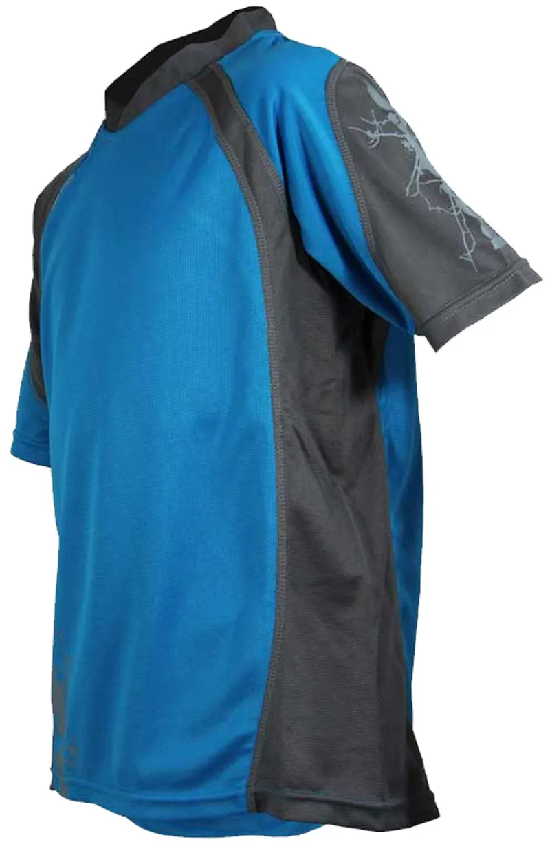 Polaris Wanderer SS Kids Jersey Cyan/Grey-2