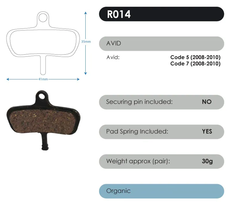 RWD Organic Brake Pads-3