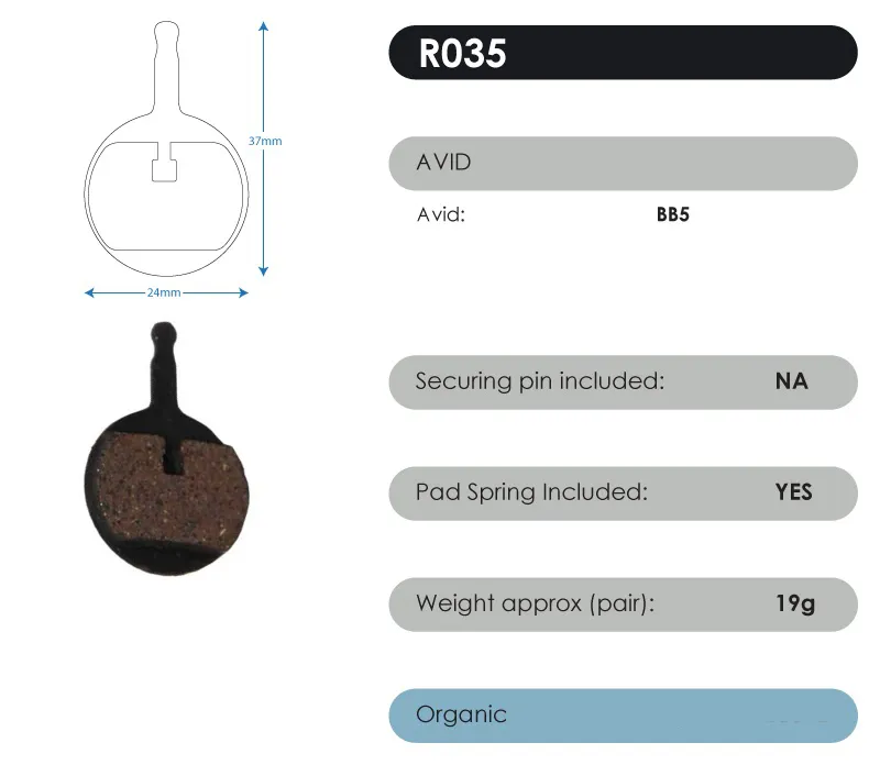 RWD Organic Brake Pads-6