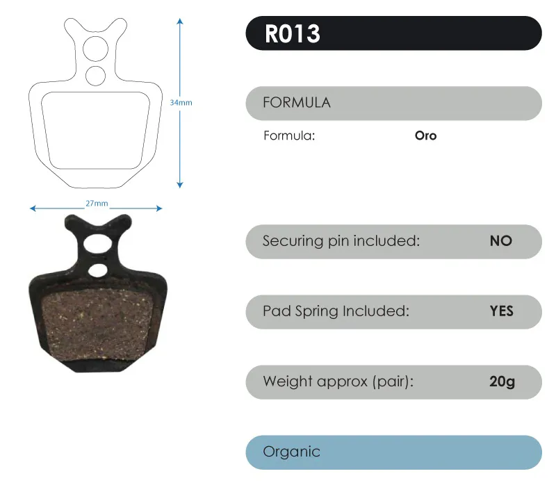RWD Organic Brake Pads-2