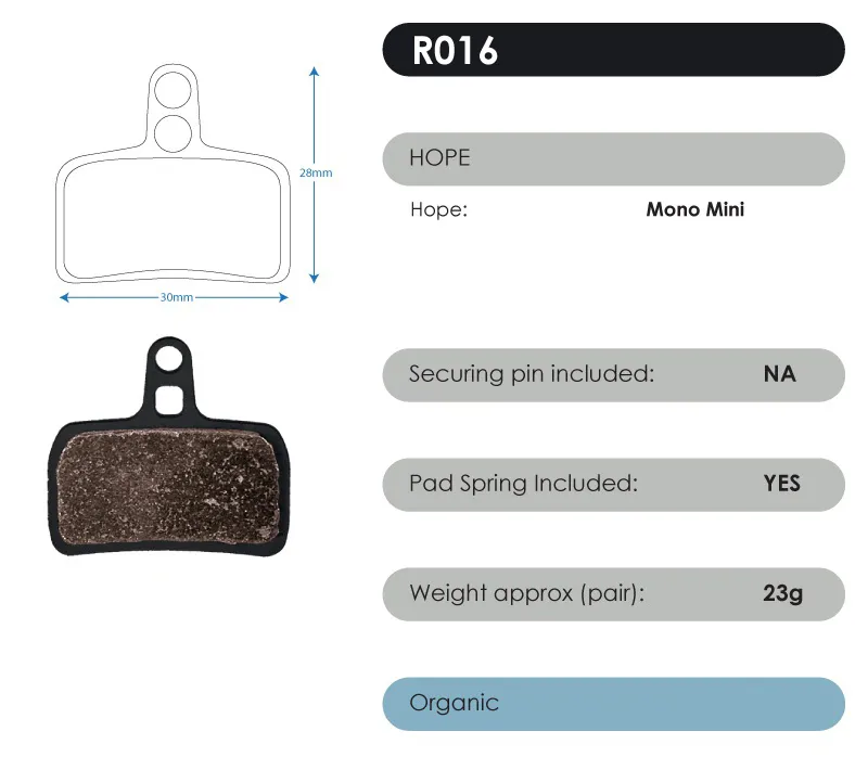 RWD Organic Brake Pads-4