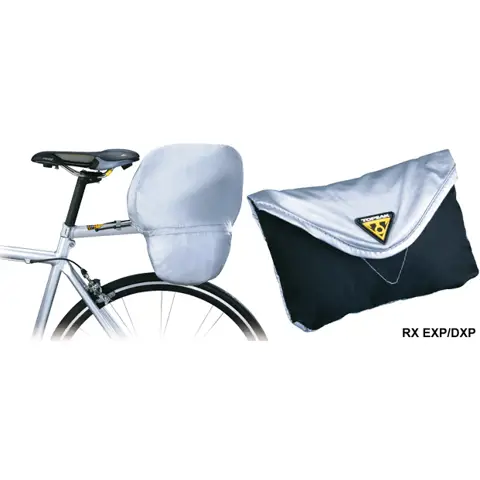 bicycle trunk bag rain cover Trunkbag MTX EX/DX the panniers are padded with a support board inside to maintain the shape and avoid entering the spokes Topeak Bag Covers | Leisure