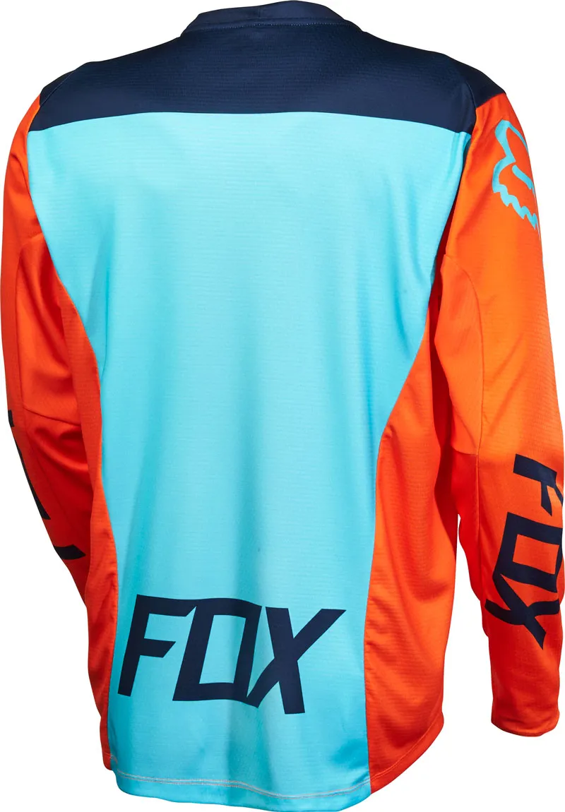 Fox Crankworx Demo Long Sleeve Jersey Orange/Blue-2