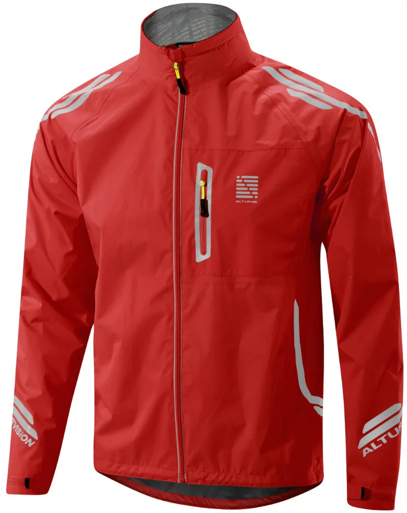 Altura Night Vision Waterproof Jacket Hi Vis Red