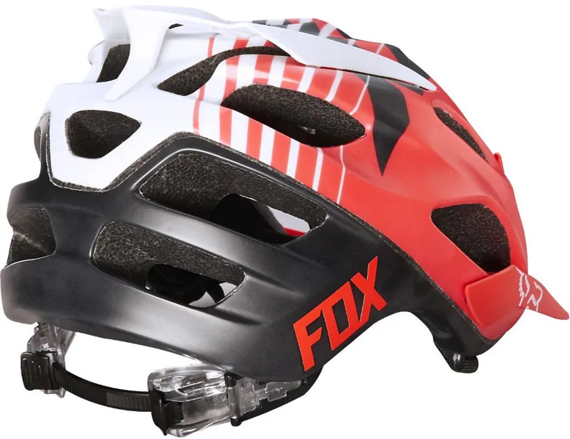Fox Flux Mountain Bike Helmet Savant Red/White-1