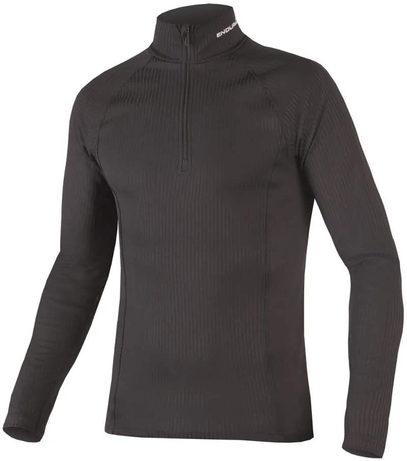 Endura Transrib High Neck Base Layer Black