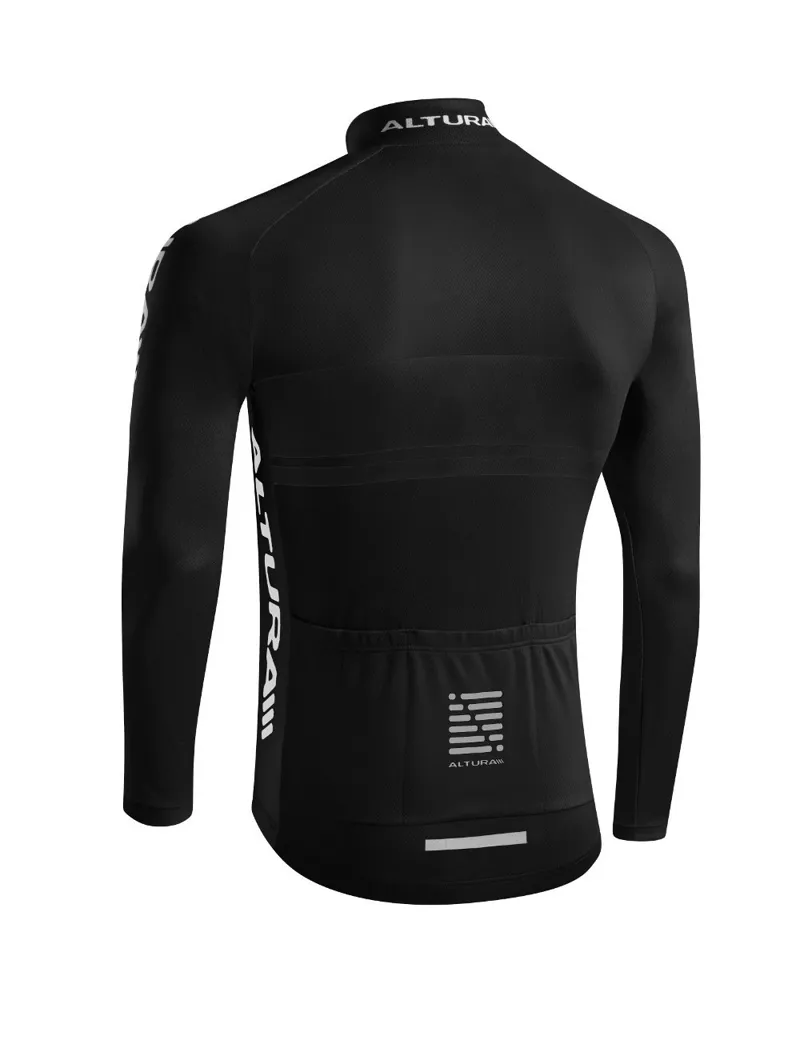 Altura Team LS Cycling Jersey Black/White-1