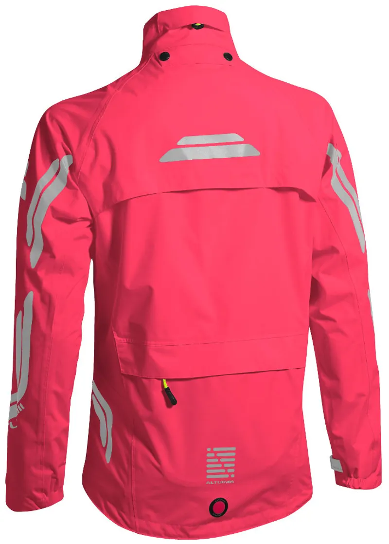 Altura Night Vision Evo Womens Waterproof Jacket Hi Vis Raspberry-1
