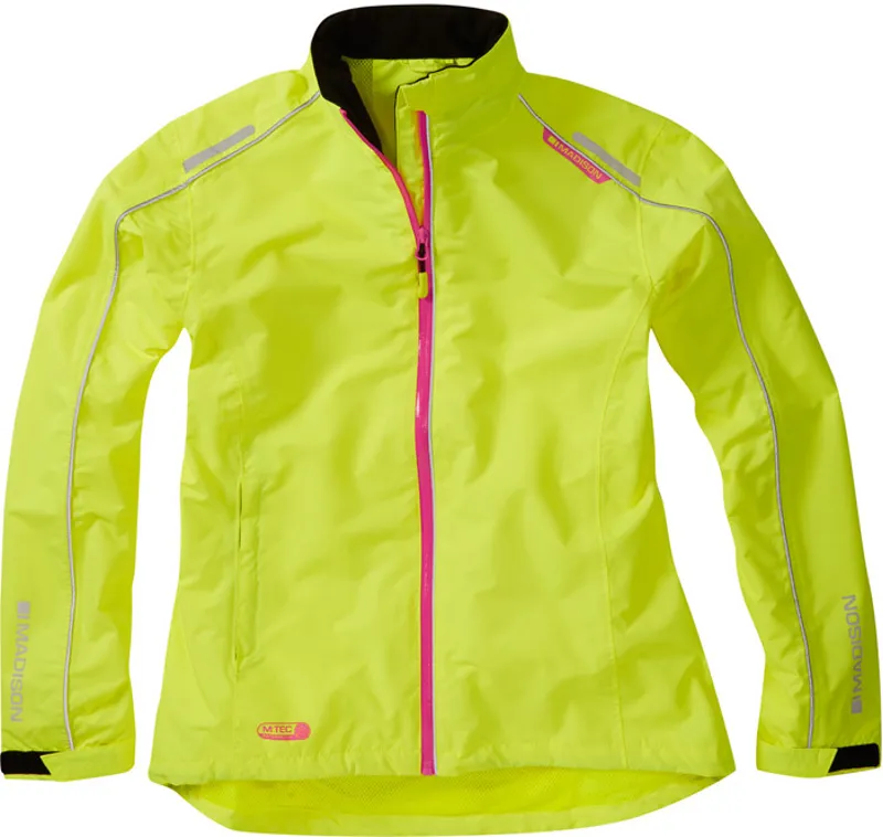 Madison Protec Waterproof Womens Jacket Hi Viz Yellow