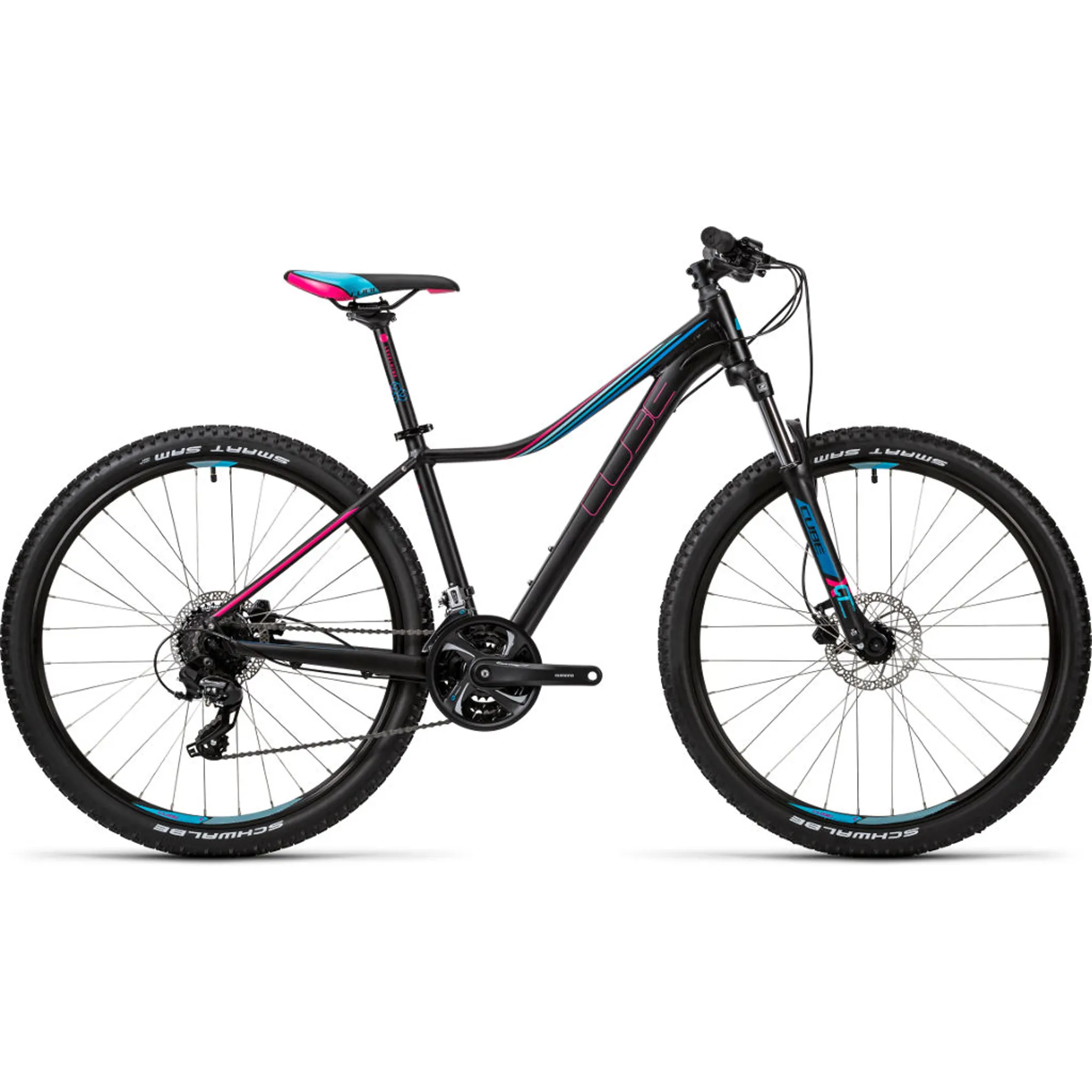 Cube Access WLS Disc 29er Womens Hardtail Mountain Bike 2016 Black Blu